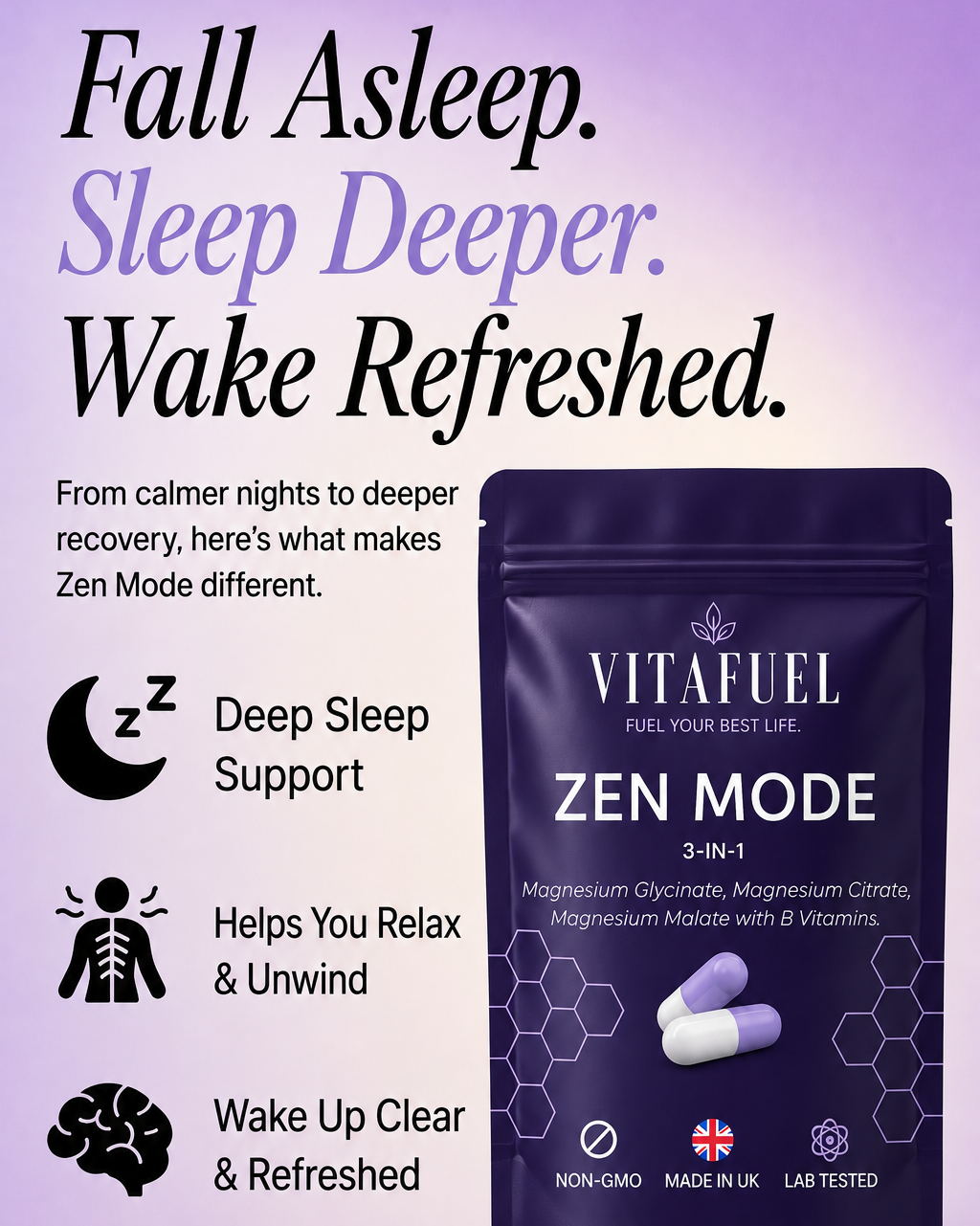 Zen Mode - 3in1 Magnesium Formula