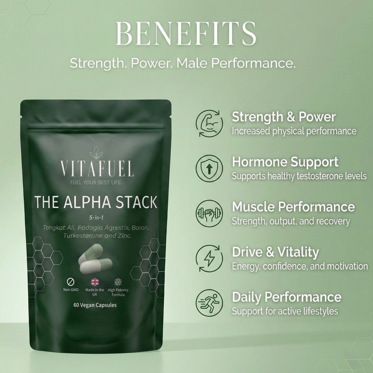 THE ALPHA STACK (5 in 1) Formula