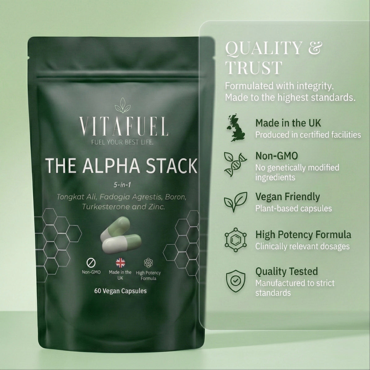 THE ALPHA STACK (5 in 1) Formula
